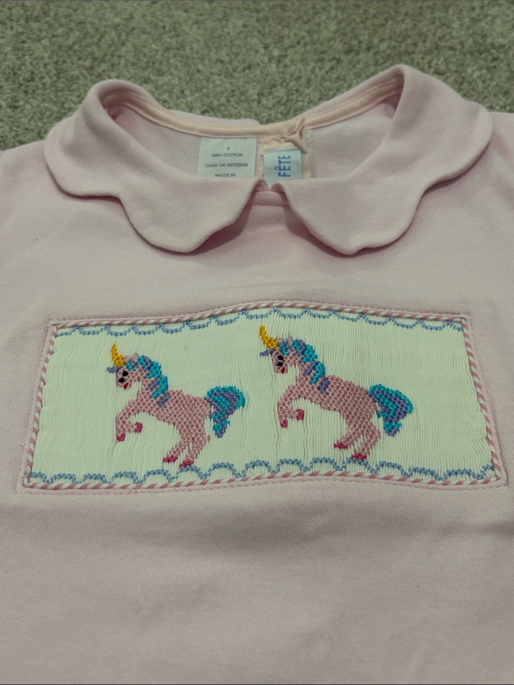 Smocked Unicorn Top